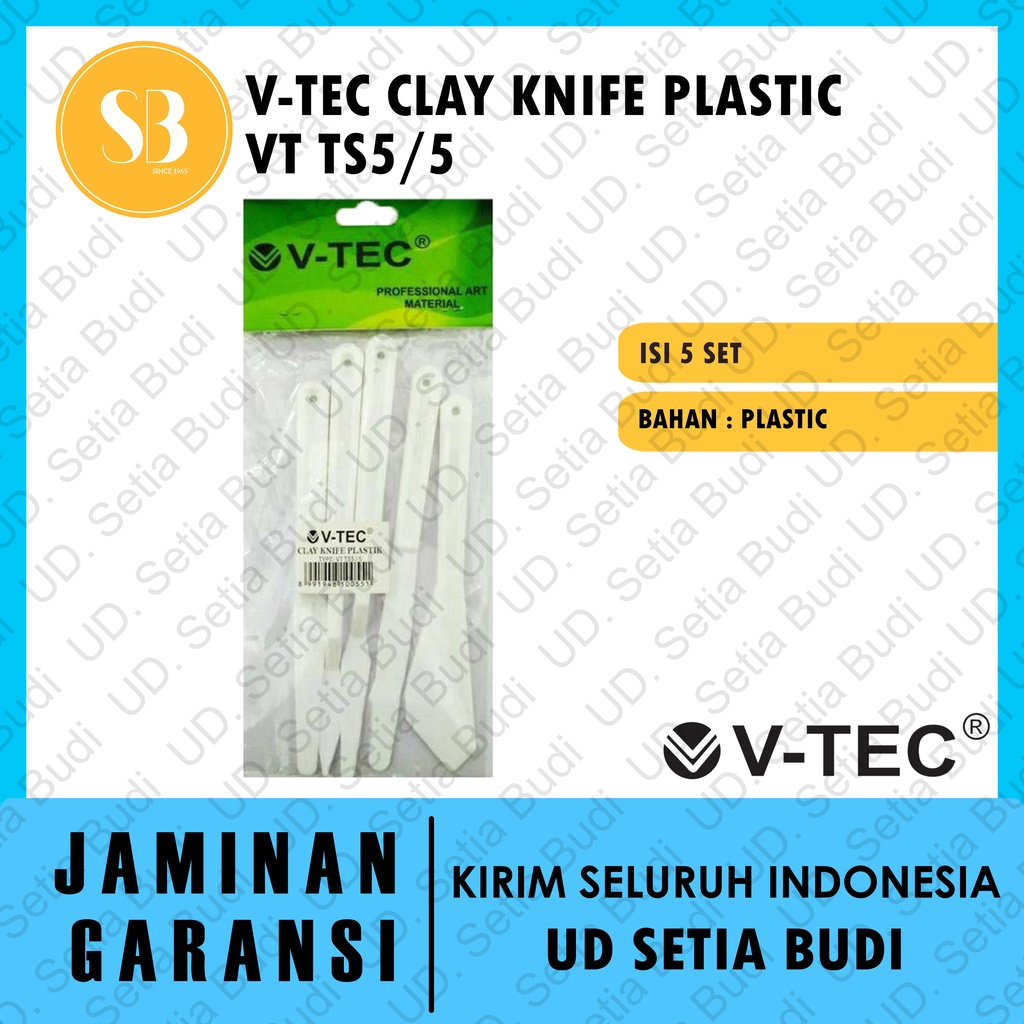 Alat Clay Knife Plastik V-TEC VT TS5/5