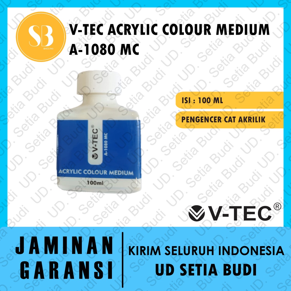 V-tec Acrylic Colour Medium A-1080 MC Pengencer Cat Akrilik