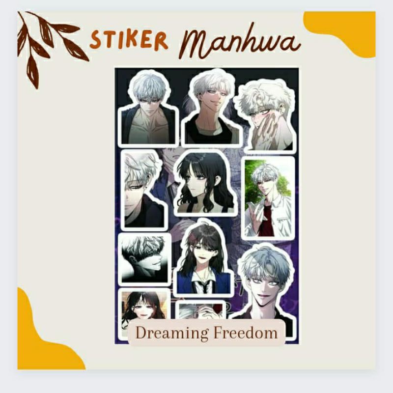 Sticker Manhwa A6 Waterproof Dream to Freedom Lucid Dream Dreaming Freedom Baek Siyoon Choi Jeongmin