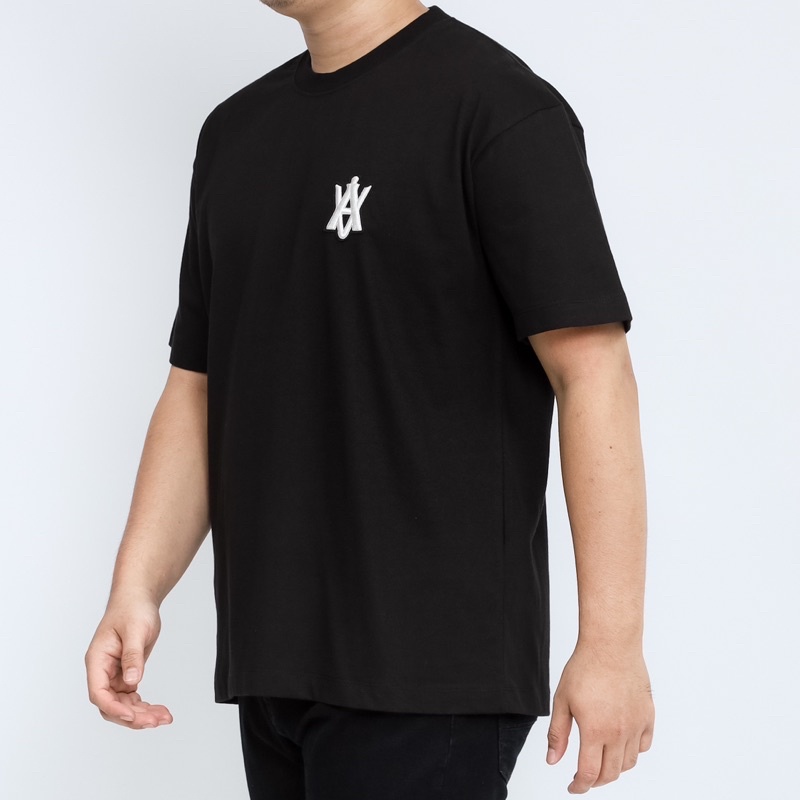 ADLV. A Logo Emblem Black Tee