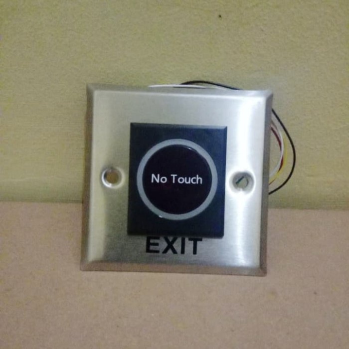 push button no touch/door exit button