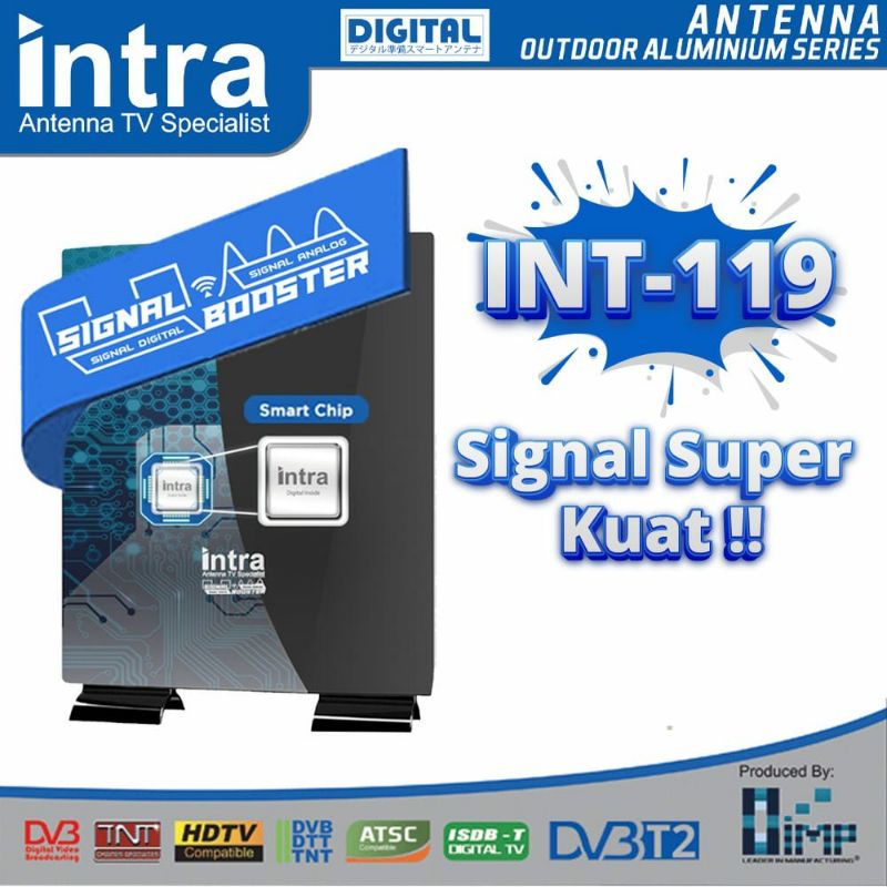 INTRA INT-119 ANTENA TV DIGITAL DALAM/LUAR OUTDOOR/INDOOR