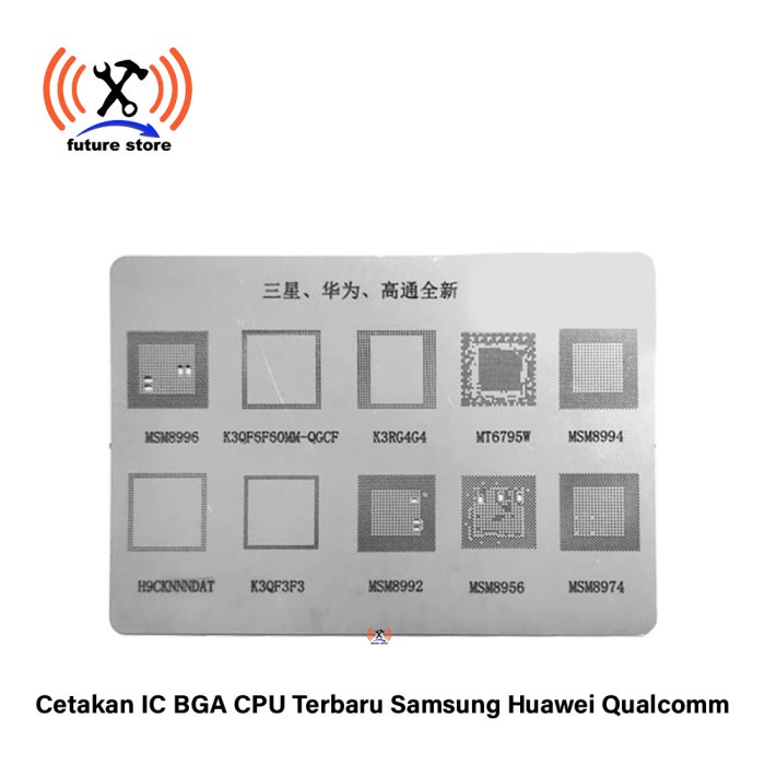 Cetakan IC BGA CPU Terbaru Samsung Huawei Qualcomm