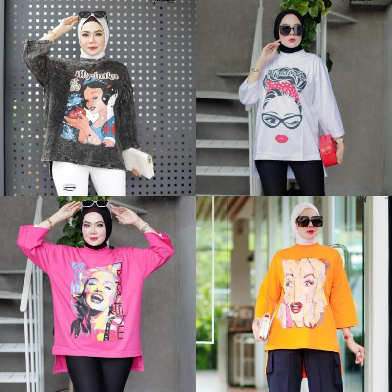 Kaos Atasan Oversize Myshaku Original