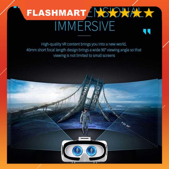 FLASHMART Shinecon VR Box IMAX Giant Screen Virtual Reality Glasses - G06B