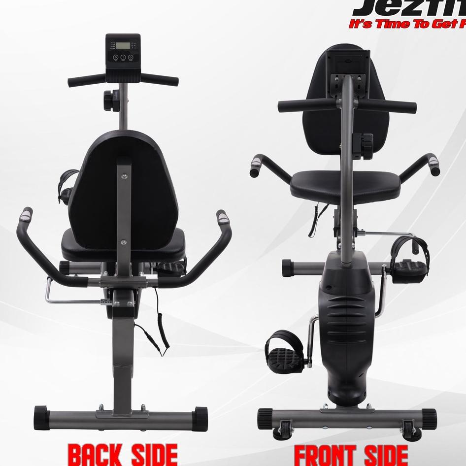 Alat Fitness Sepeda Statis Recumbent Bike Jezfit Piana Sepeda Statis Terapi Lutut