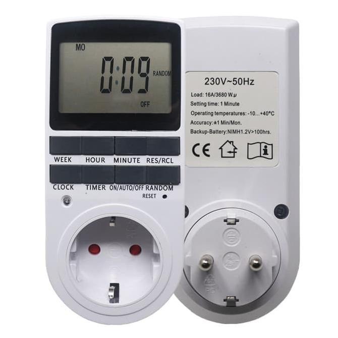 TERMINAL LISTRIK DIGITAL TIMER SAKLAR OTOMATIS TIMER SWITCH TAFFWARE