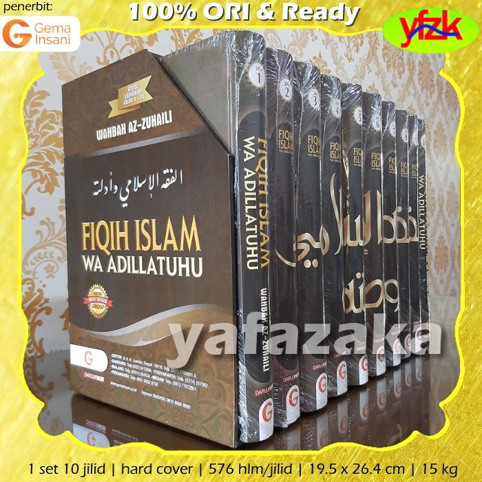 Buku Fiqih Islam Wa Adillatuhu Set ORI Wahbah Zuhaili Kitab Fiqh Fikih