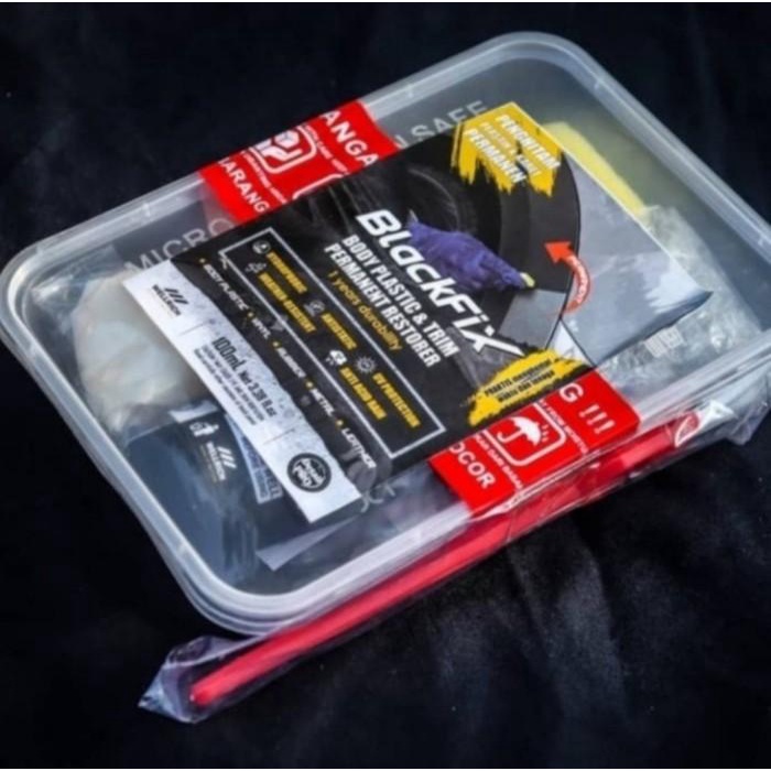 Black Fix | Penghitam Body Plastik Motor Dan Mobil (100Ml)