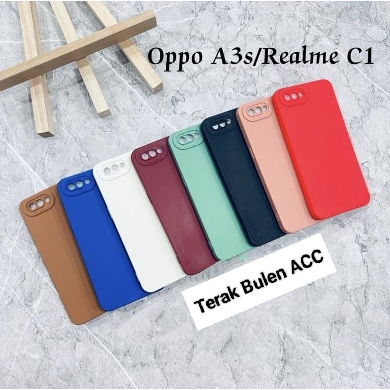 Softcase Pro Camera OPPO A3S Case Full Color Macaron 3D