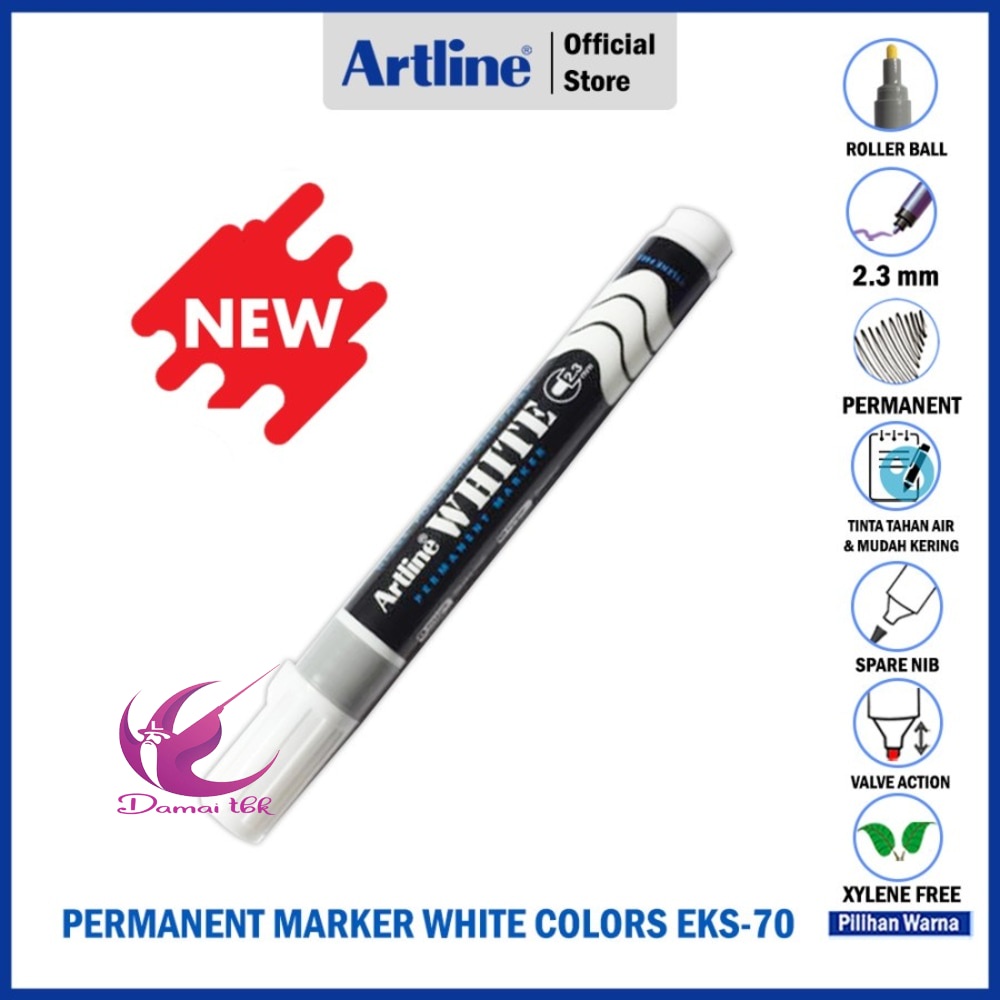 

Artline Permanent Marker 2.3MM EKS-70 White