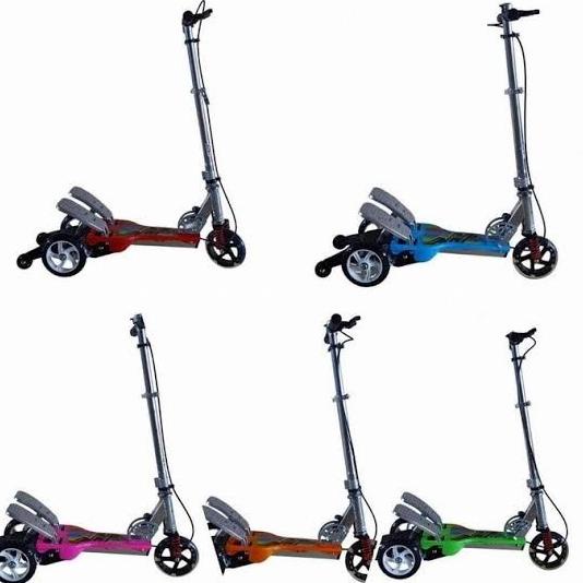 Scooter Genjot Rmb Hp Happy Musik dan Lampu Roda Depan Nyala Anak Besi