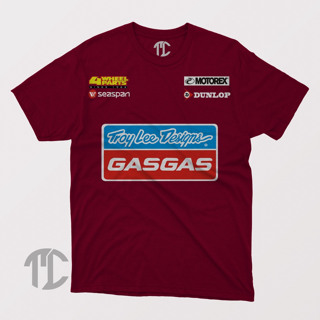 kaos racing troy lee design gas gas premium original cotton combed 24s