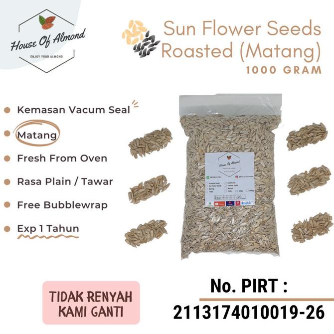 

Promo sun flower seed roasted 1kg / Biji bunga matahari kupas (kuaci)