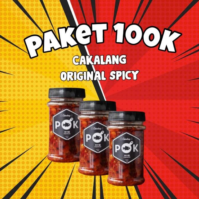 

Promo Paket 100K #diRumahAjyah (3 Jars Cakalang POK Original Spicy)