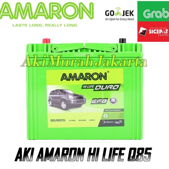 Aki Mobil MAZDA 2 SKYACTIVE Q85 / 90D23L Amaron Hi-Life 12V / 65Ah