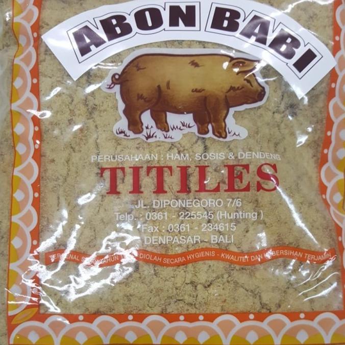 

Promo Abon Babi Titiles Bali 500gr