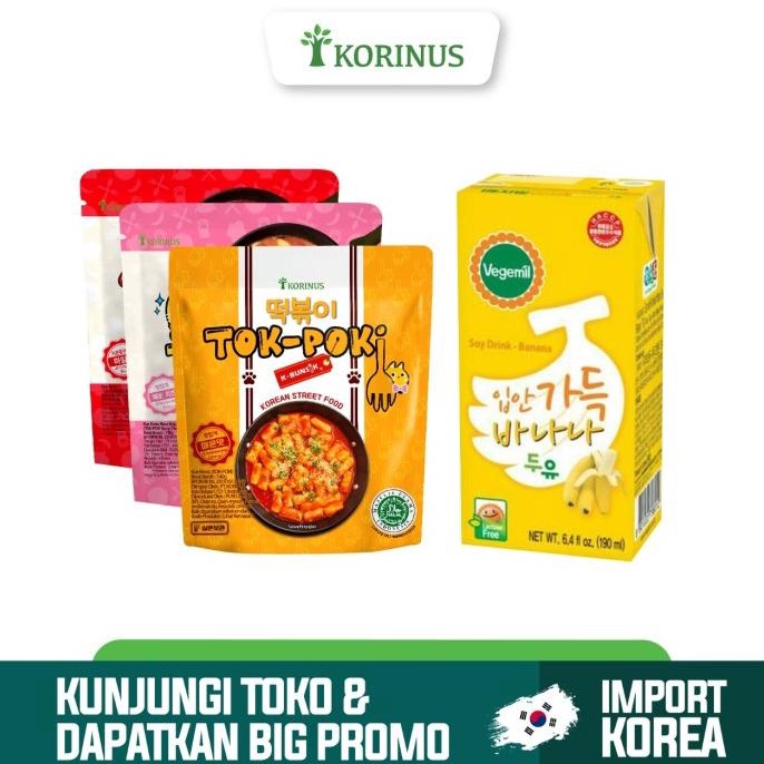 

Promo Paket Hemat ALL VARIANT TOKPOKI + VEGEMIL BANANA MILK 190gr