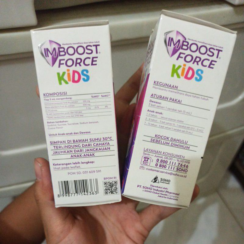 imboost force kids sirup 60ml 60 ml suplemen daya tahan tubuh anak