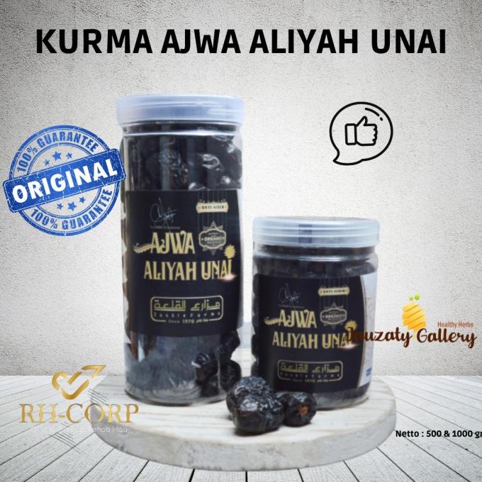 

Promo Kurma Ajwa Aliyah Organik UNAI Anti Sihir 500gr