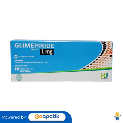 GLIMEPIRIDE HEXPHARM 1 MG BOX 100 TABLET