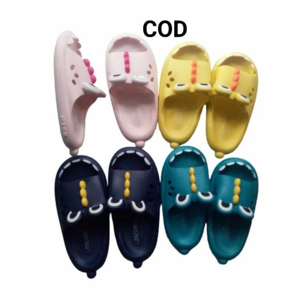 Sandal_Smd Sendal Motif Buaya Anak Karet Jelly Lancome Size 30-35 Alas Nyambung