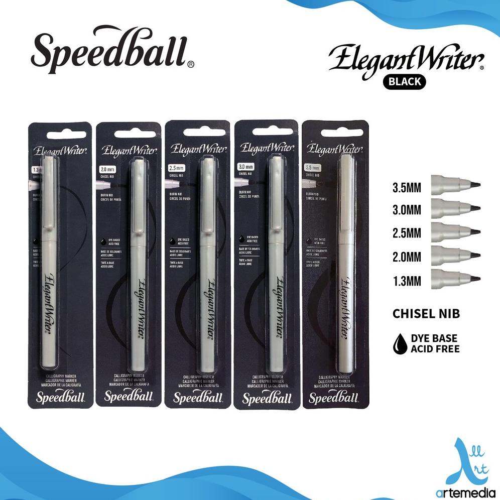 

Grosir Marker Kaligrafi Speedball Elegant Writer Black Caligraphy Pen