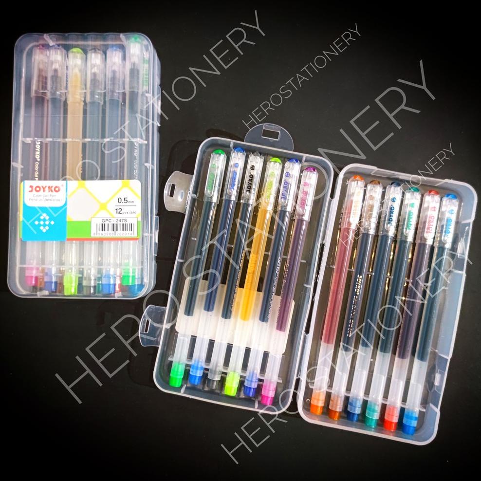 

Garansi Resmi Pen Gel Joyko Color Set 12 Warna 0.5 Mm Gpc-247S