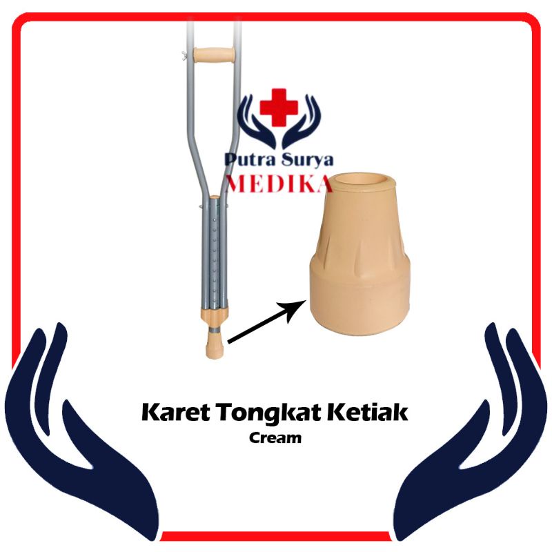 Karet Kaki Bawah Kruk Tongkat Crutch Ketiak Sparepart