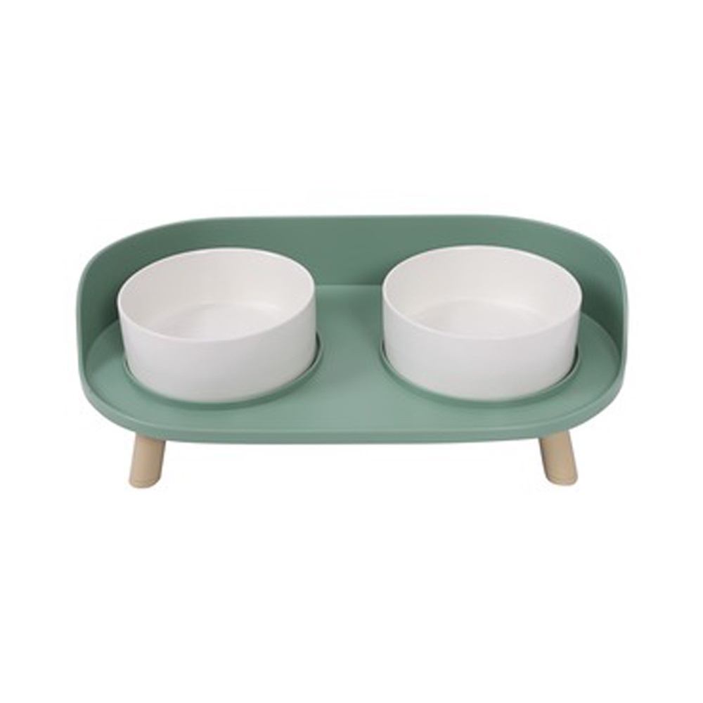 M-Pets Tempat Makan Hewan Double Raised Bowl Altitude