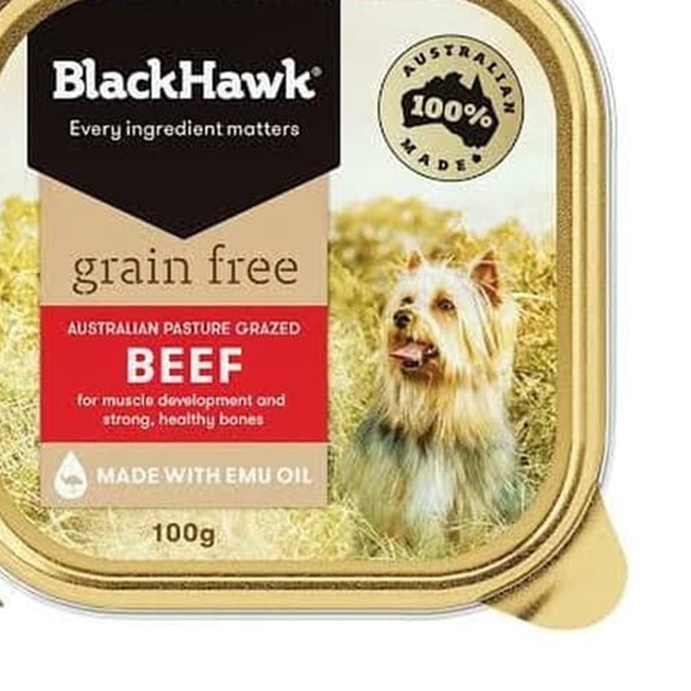 Blackhawk 100 Gr Makanan Anjing Grain Free Varian Daging Sapi