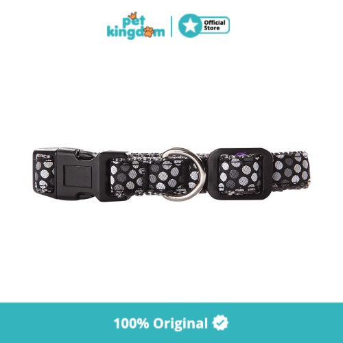 Pawise 15-25cm/10mm Kalung Leher Anjing - Hitam