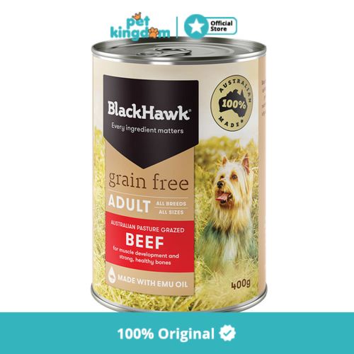Blackhawk 400 Gr Makanan Anjing Grain Free Varian Daging Sapi