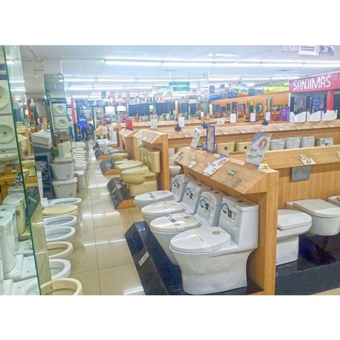 Closet / Kloset / Toilet Duduk Oulu Kw1 C 380 C380 Green Washer White