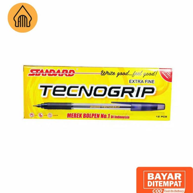 

Cuci Gudang Ballpoint / Pena / Pulpen Standard Tecnogrip Hitam / 1Pack (12Pcs)