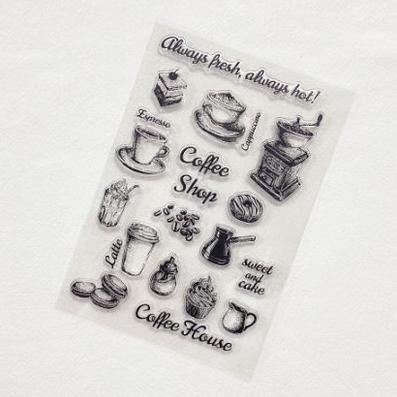 

Cuci Gudang Clear Stamp (Stempel Transparan/Bening - Coffee Shop
