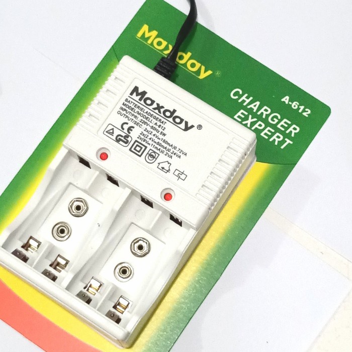 CHARGER MAXDAY CHARGER BATTERY AA / AAA / BATY KOTAK 9V CHARGER BATRE