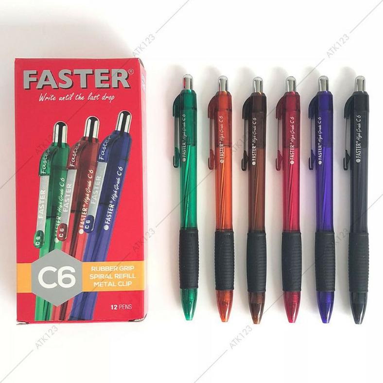 

Pen Faster C 6 harga tertera selusin isi 12pcs
