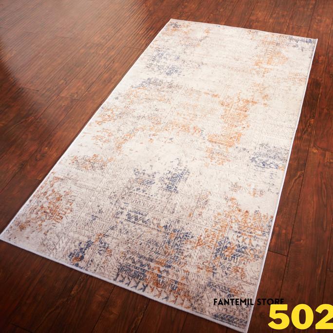 Karpet Lantai Abstrak Estetik Eropa Minimalis Import Polyester