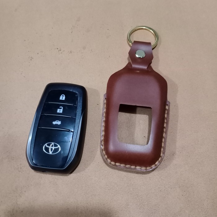 COVER SMARTKEY KEYLESS SARUNG KUNCI KULIT ASLI TOYOTA FORTUNER INNOVA