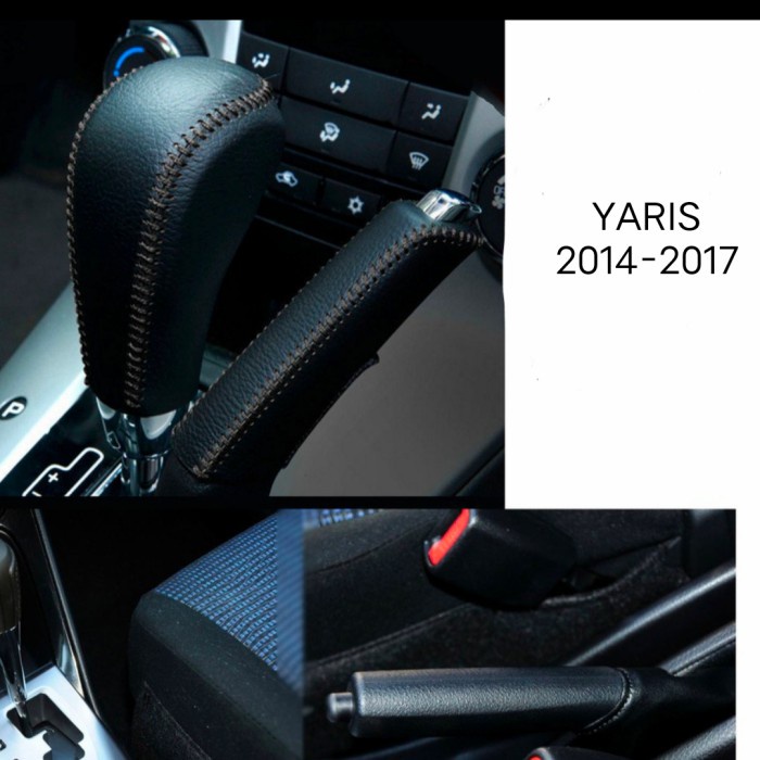 SARUNG COVER GEAR KNOB PERSENELING TOYOTA YARIS 2014-2017