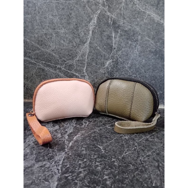 dompet pouch/dompet koin kulit