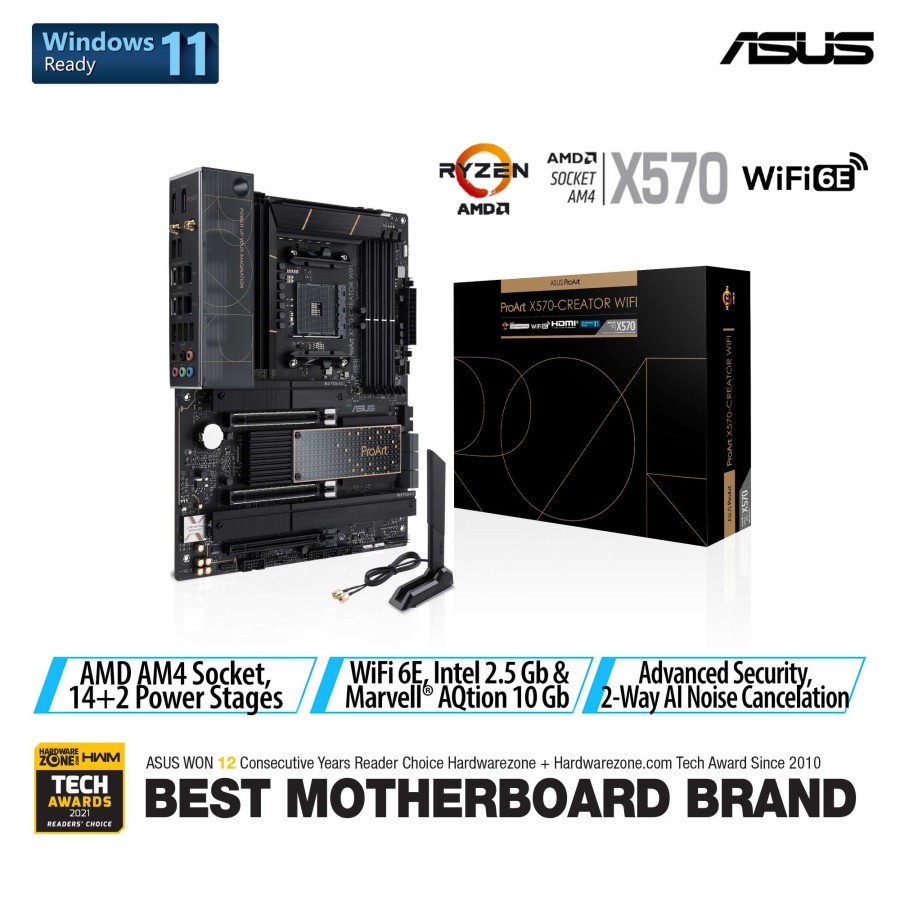 ASUS ProArt X570-CREATOR WIFI - ATX Motherboard AMD AM4