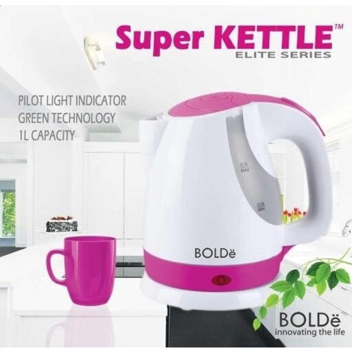 SUPER KETTLE BOLDe - ORIGINAL - TEKO LISTRIK - PEMANAS AIR