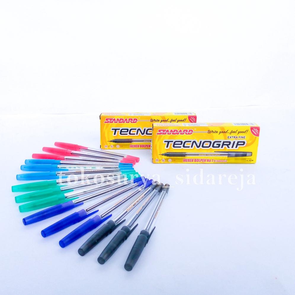 

Viral Pulpen Standard Tecnogrip Original (Pack) / Bolpen Standard Hitam Murah