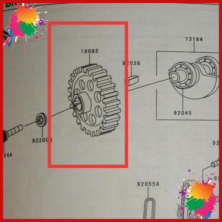 gear balancer driven ns200 gear balancer as waterpump pulsar 200ns [clim]