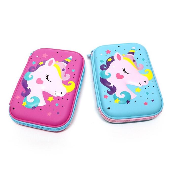 

kotak pensil smiggle/smiggle hardbtop pencil case organizer/b-unicorn