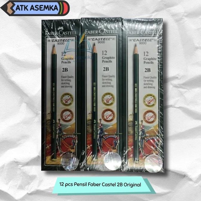 

Promo Habis 12Pcs Pensil Faber Castel 2B Original / Faber Catle Atk