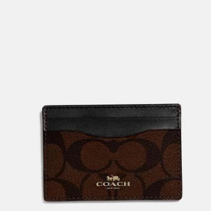 

COACH Card Holder Card Case In Signature Canvas Logo Original Coach