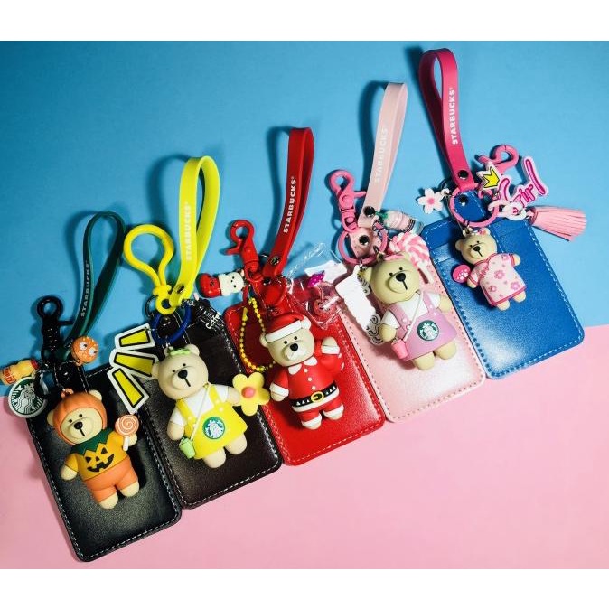 

Card holder cute Starbucks doll , card holder kartu akaes , bus